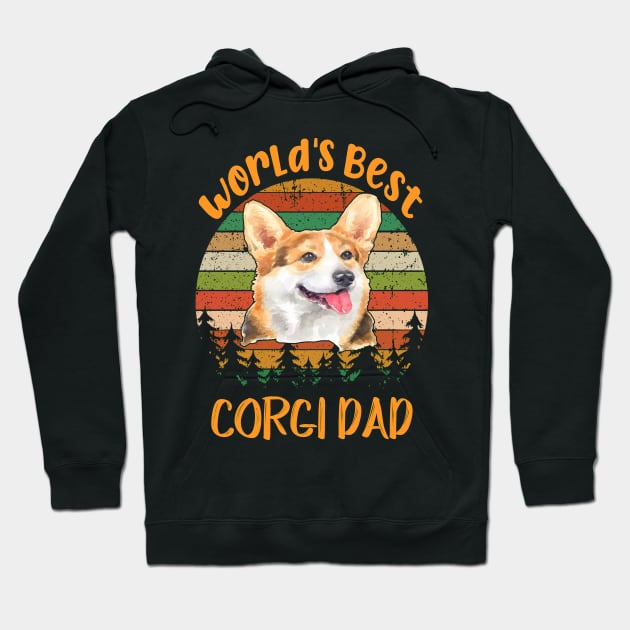 World'S Best Corgi Dad (289) Hoodie by Darioz